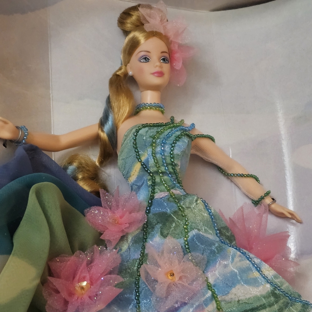 BNIB Vintage 1997 Mattel "Water Lily" Barbie Inspired by Claude Monet - Picture 6 of 11